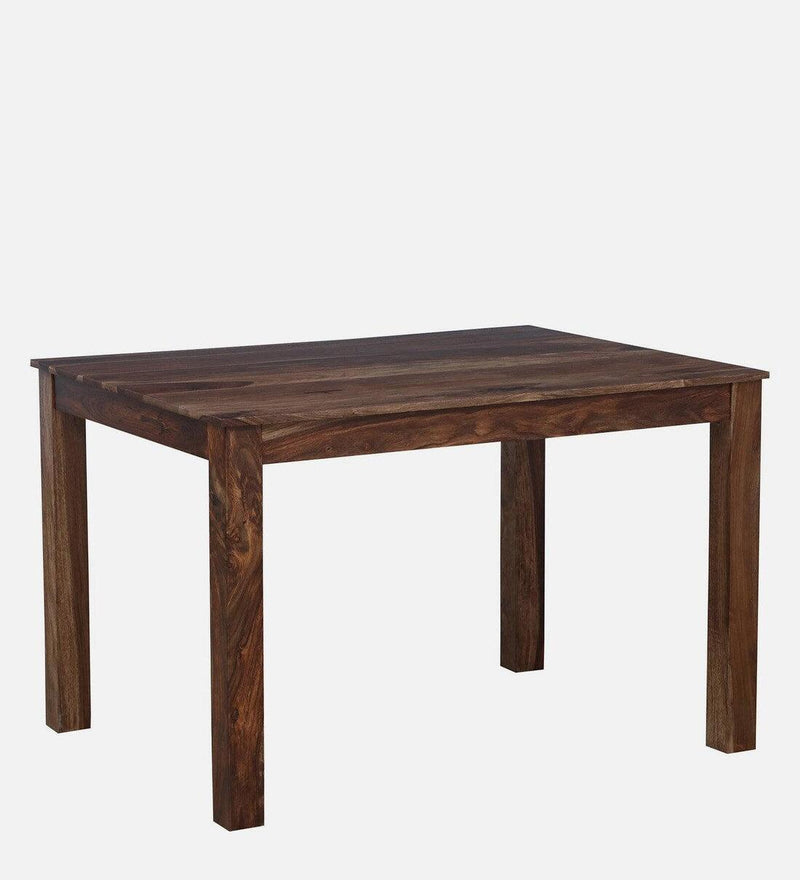 Sheesham Wood 4 Seater Dining Set in Scratch Resistant Rustic Teak Finish