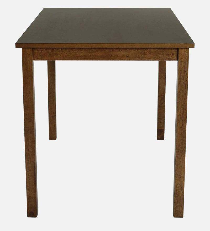 Solid Wood 4 Seater Dining Set in Cocoa & Tempo Teal Finish