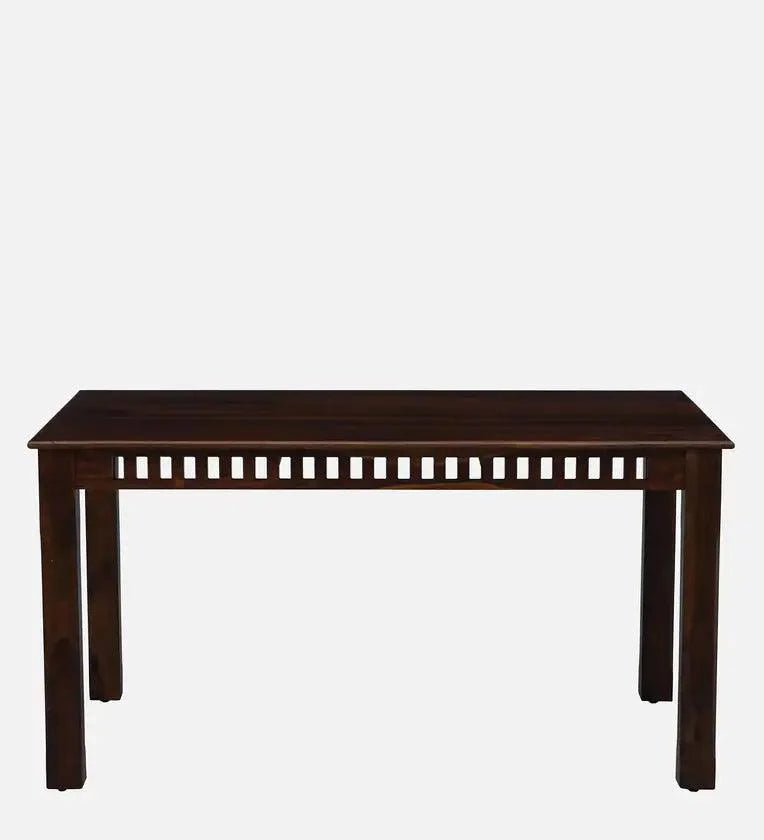Sheesham Wood 6 Seater Dining Set In Scratch Resistant Provincial Teak Finish