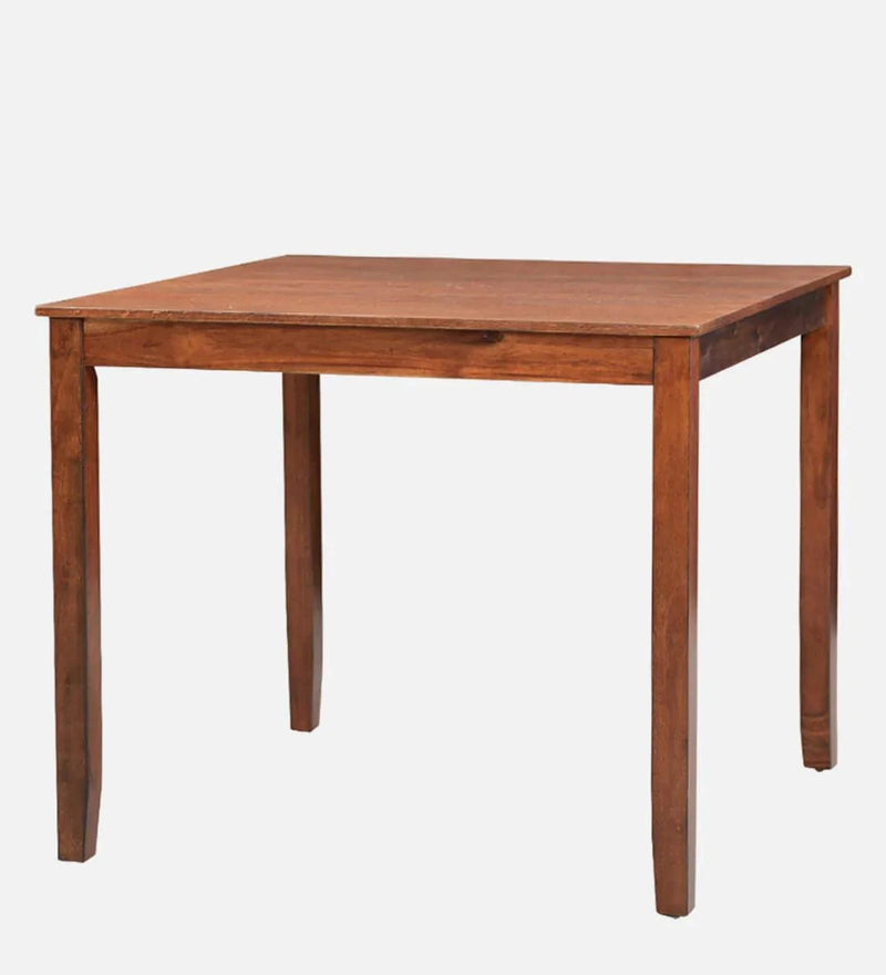 Solid Wood 4 Seater Dining Set In Brown Colour