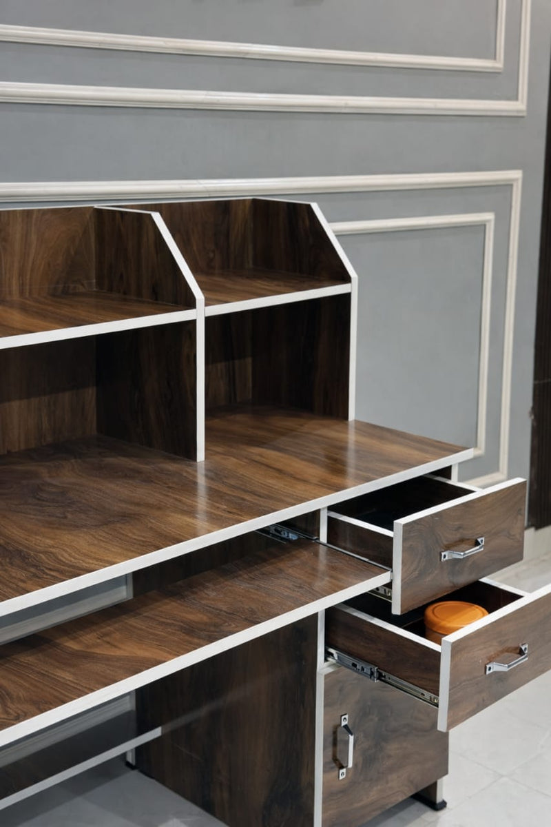 Carlos Computer Table In Columbia Walnut Finish