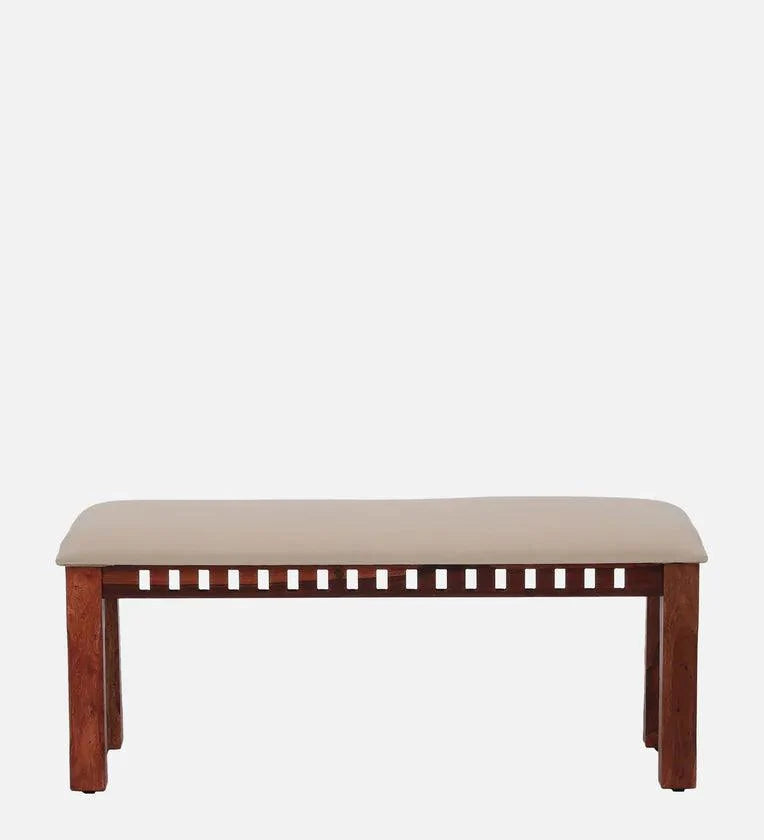 Sheesham Wood 6 Seater Dining Set In Scratch Resistant Honey Oak Finish With Bench