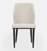 Marble 6 Seater Dining Set in White & Black Colour