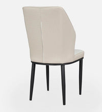 Marble 6 Seater Dining Set in White & Black Colour