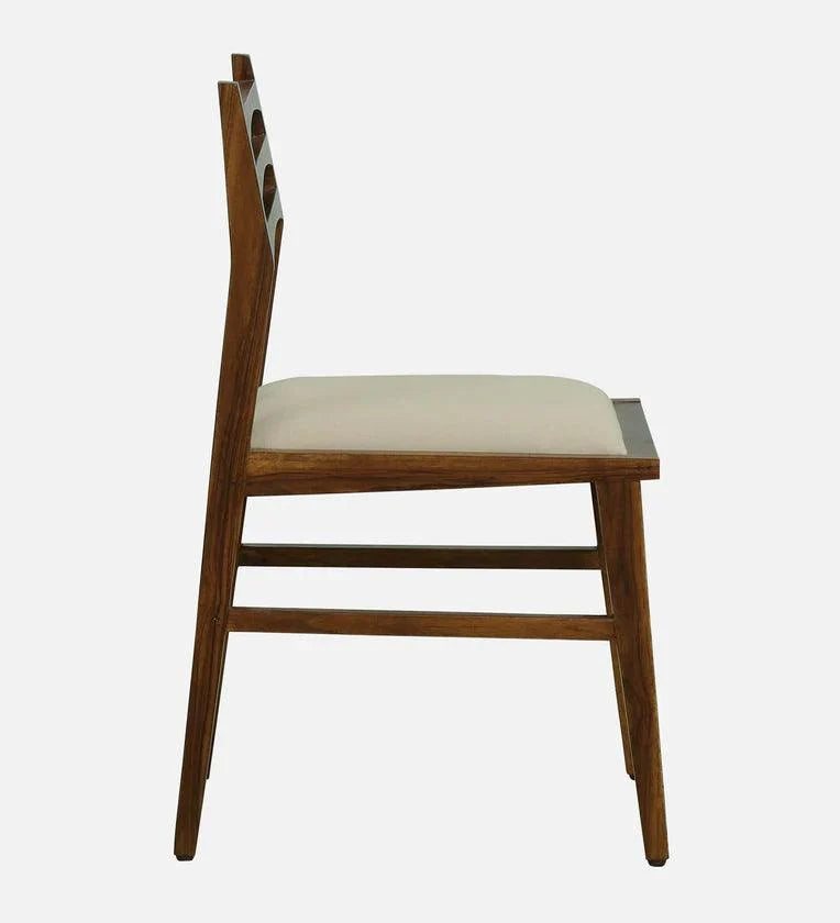 Imported Latin Teak Wood 6 Seater Dining Set In Provincial Teak Finish
