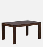 Sheesham Wood 6 Seater Dining Set in Scratch Resistant Provincial Teak Finish with Grey Cushion