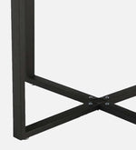 Jenna Metal 4 Seater Dining Set in Black Finish