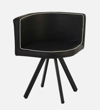 Jenna Metal 4 Seater Dining Set in Black Finish