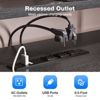 Latarya Reversible L-Shaped Computer Desk