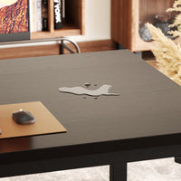 79'' W Rectangle Computer Desk with Power Outlet, Long Double Home Office Computer Desks
