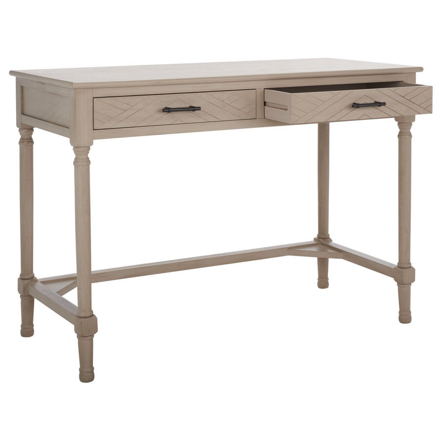 Handler 2-Drawer Writing Desk with Shelves