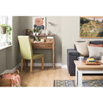 Modern Paignt Writing Desk with Storage Hutch – Solid Wood Frame, Shelves & Cubbies for Home, Office