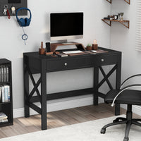 39.4" W Writing Desk with 2 Drawers