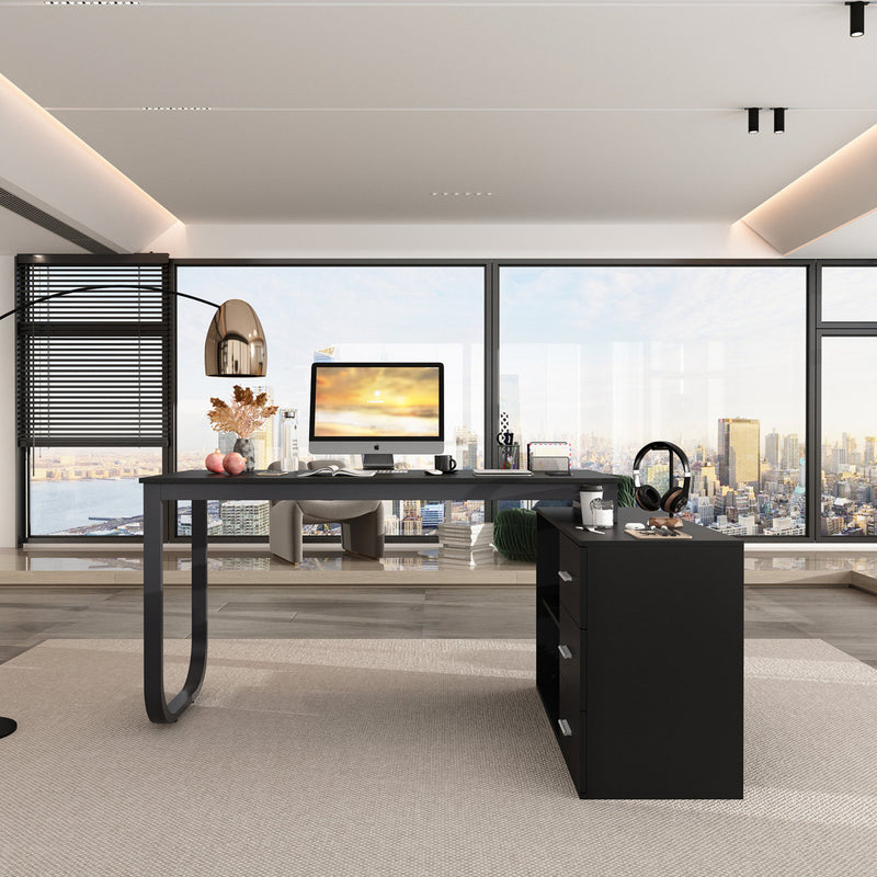 Stockseth L-Shaped Computer Desk