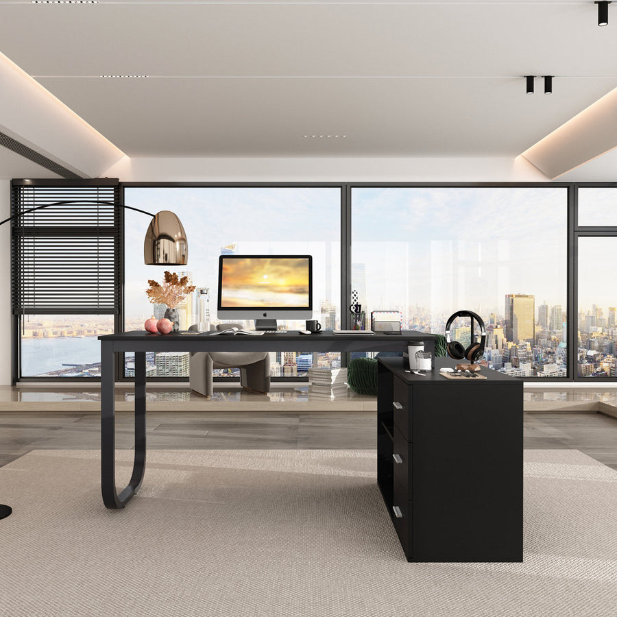 Stockseth L-Shaped Computer Desk