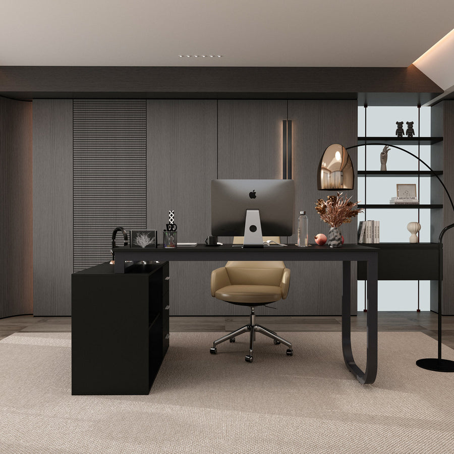 Stockseth L-Shaped Computer Desk