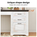 Suter L-Shaped Executive Desk with File Drawer and Power Outlet