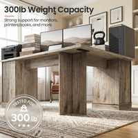 71" L-shaped Executive Desk With Power Outlets And File Drawer