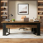 Barbrook 70.86" L-Shaped Executive Desk and Mobile Lateral File Cabinet 2-Piece Set