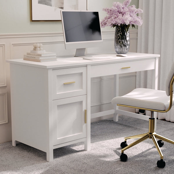 Hutton Shaker Style Home Office Desk with Storage