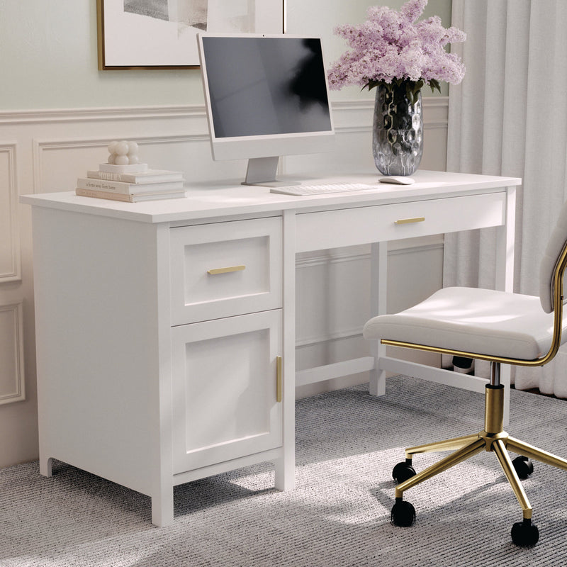 Hutton Shaker Style Home Office Desk with Storage