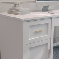 Hutton Shaker Style Home Office Desk with Storage