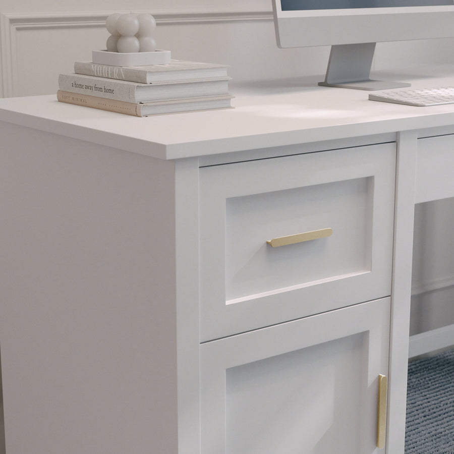 Hutton Shaker Style Home Office Desk with Storage