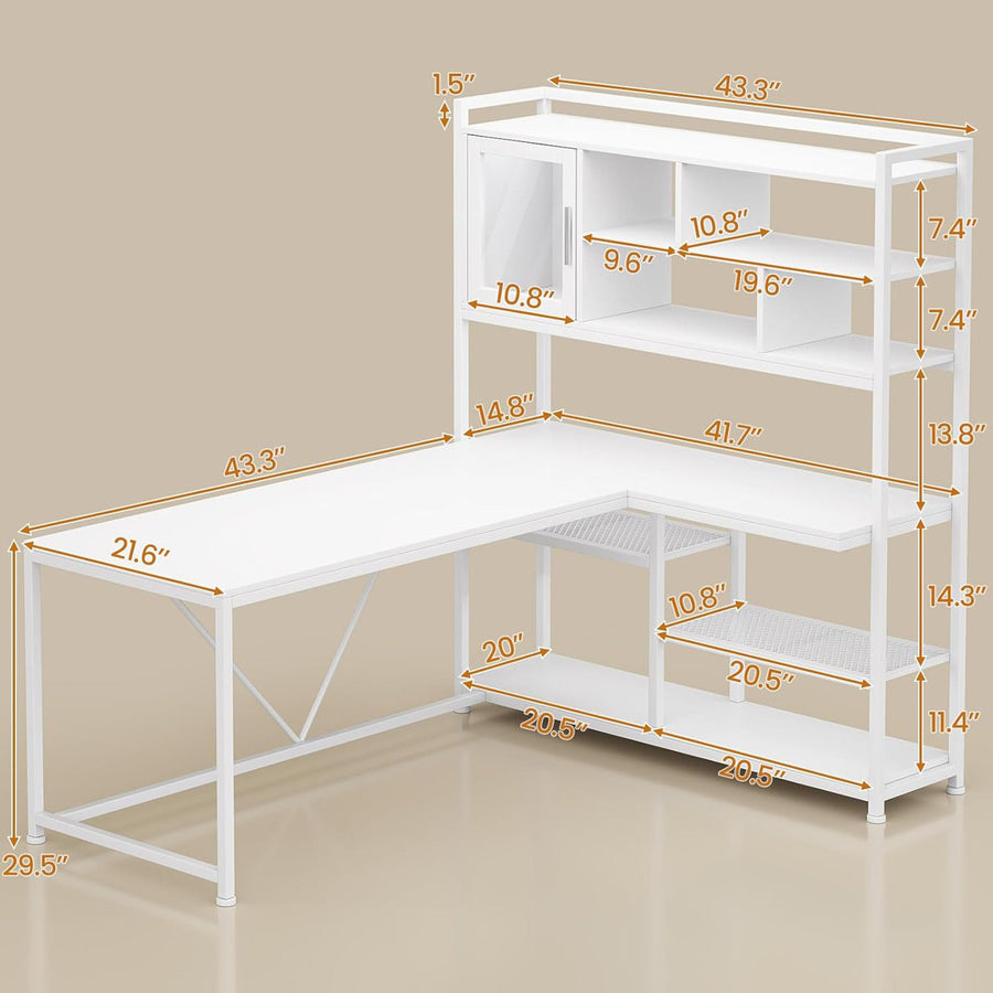 Shellsburg 58 W L Shape Computer Desk