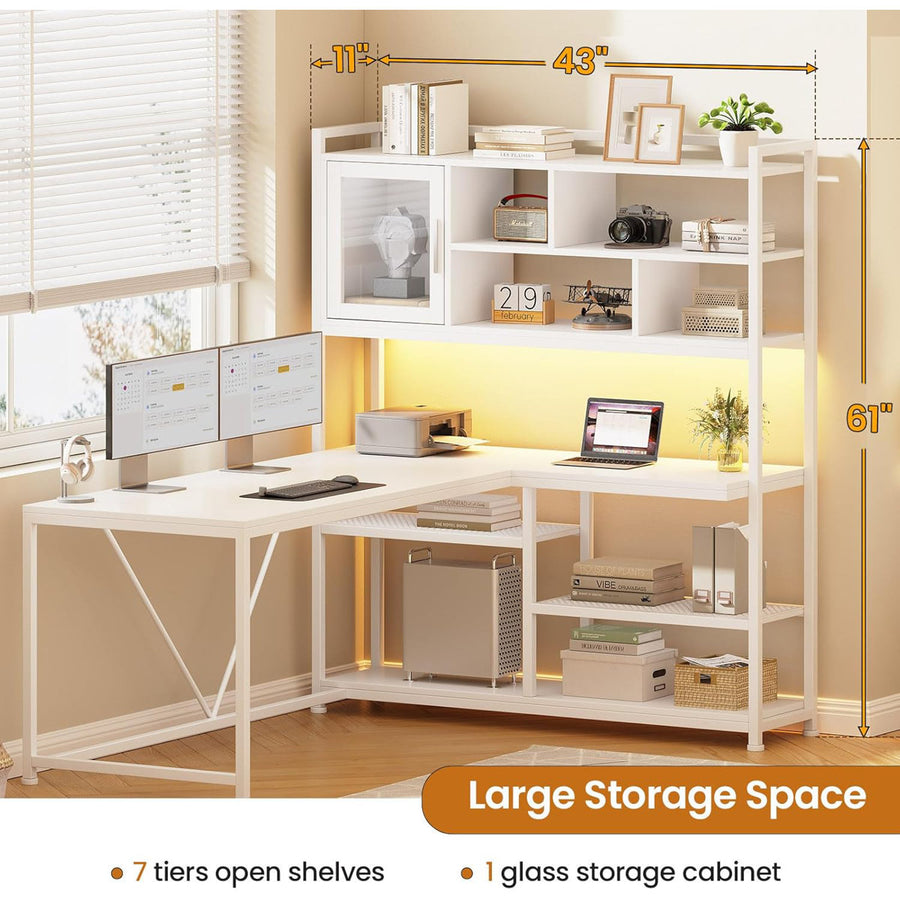 Shellsburg 58 W L Shape Computer Desk