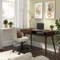 40" Writing Desk | Compact Writing Table With Storage, Workstation For Home Office Or Study