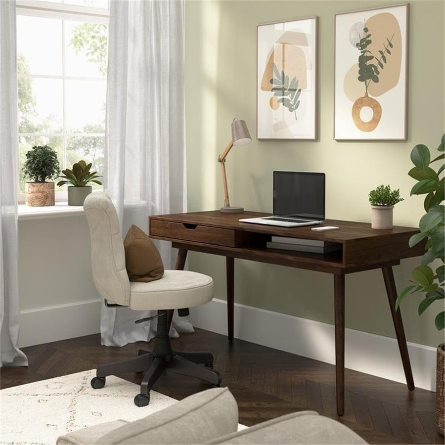 40" Writing Desk | Compact Writing Table With Storage, Workstation For Home Office Or Study