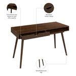40" Writing Desk | Compact Writing Table With Storage, Workstation For Home Office Or Study