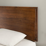 Hermes Contemporary Modern Solid Wood Platform Bed with Adjustable Headboard