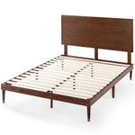 Hermes Contemporary Modern Solid Wood Platform Bed with Adjustable Headboard