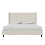Ana King Upholstered Wingback Bed
