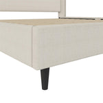 Ana King Upholstered Wingback Bed