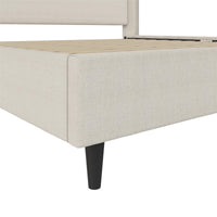 Ana King Upholstered Wingback Bed