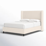 Ana Upholstered Wingback Platform Bed