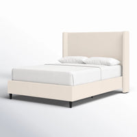 Ana Upholstered Wingback Platform Bed