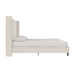 Ana Upholstered Wingback Platform Bed