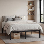 14" Heavy-Duty Metal Platform Bed Frame, 1100 Lbs Capacity, No Box Spring, Under-Bed Storage