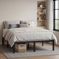 14" Heavy-Duty Metal Platform Bed Frame, 1100 Lbs Capacity, No Box Spring, Under-Bed Storage