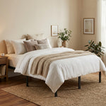 14" Heavy-Duty Metal Platform Bed Frame, 1100 Lbs Capacity, No Box Spring, Under-Bed Storage