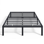 14" Heavy-Duty Metal Platform Bed Frame, 1100 Lbs Capacity, No Box Spring, Under-Bed Storage