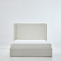 Caron Upholstered Wingback Bed, Boxspring Required