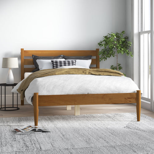Ashlie Queen Size Solid Wood Bed