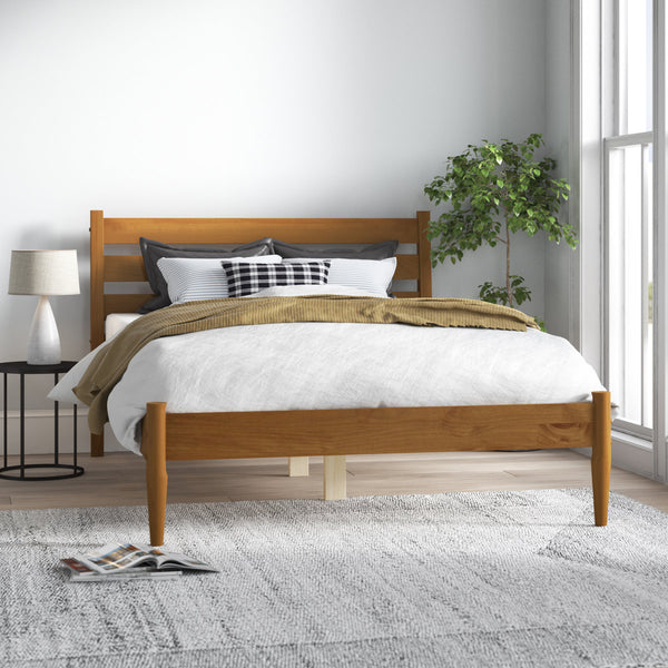 Ashlie Queen Size Solid Wood Bed