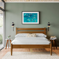 Ashlie Queen Size Solid Wood Bed