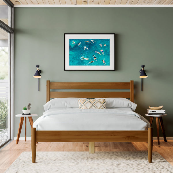 Ashlie Queen Size Solid Wood Bed