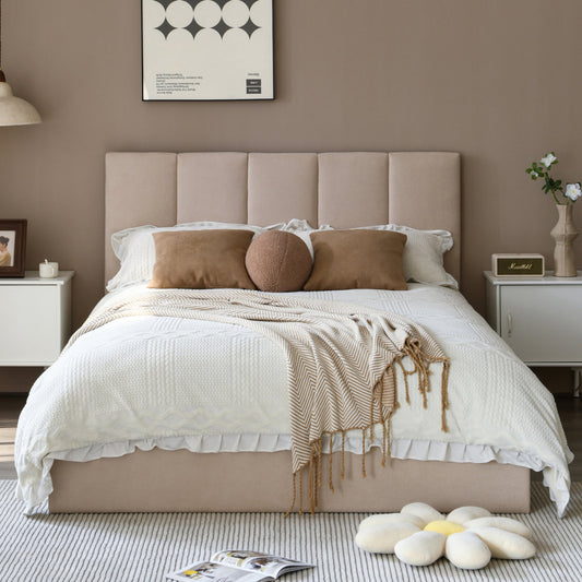 Juanetta Hydraulic Lift-Up Storage Upholstered Platform Bed (Queen) - Luxury Arts